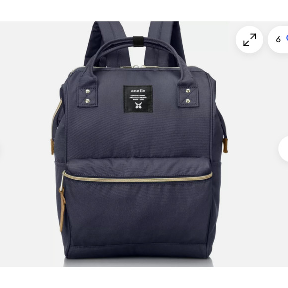 ANELLO  Navy Blue Canvas Backpack in Great Condition - Picture 1 of 11